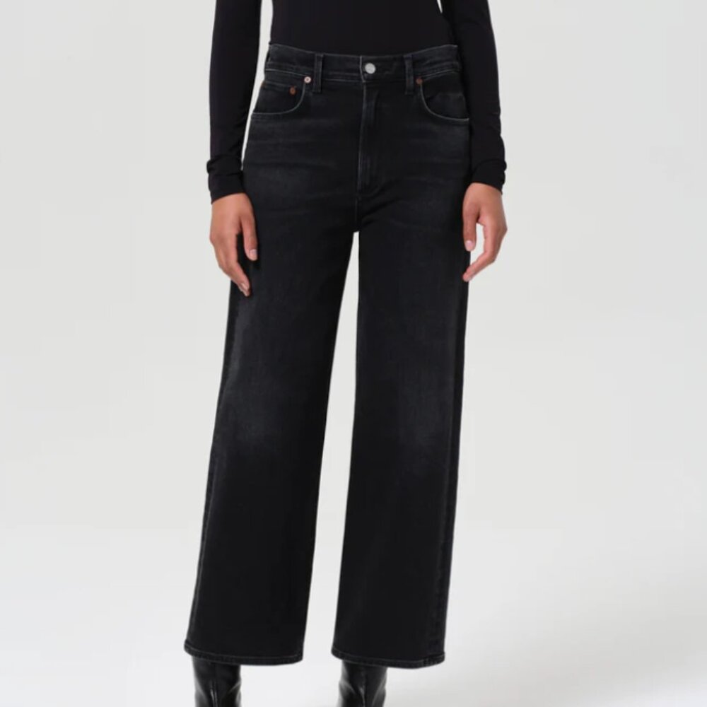 AGOLDE Petite Ren High-Rise Wide-Leg Jean